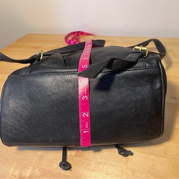 Saks Fifth Avenue Genuine Black Leather Backpac main image 12